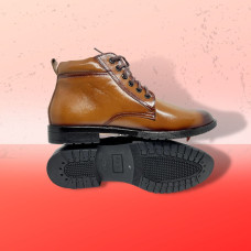Leather High Neck Boot For Men